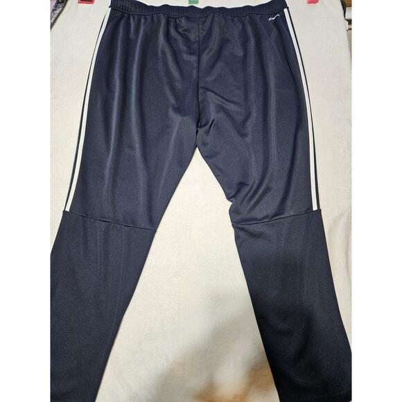 VINTAGE Adidas Track Pants Men's 4XLT Blue White Striped Running Y2K Preppy - Picture 11 of 12